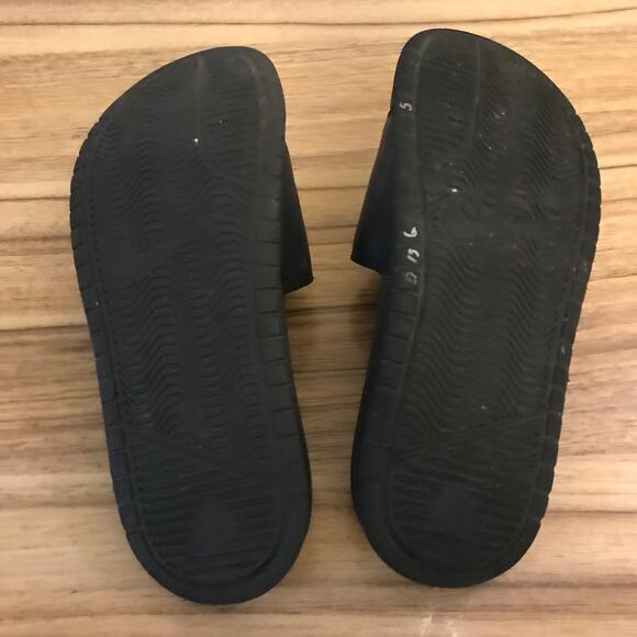 Nike Benassi JDI Black Rose Gold Slides Sandals Slip On 343881-007 Women's 5 - Picture 6 of 6